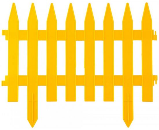 548386 - Забор декор GRINDA КЛАССИКА, 28x300см, желтый zu422201-Y (1)