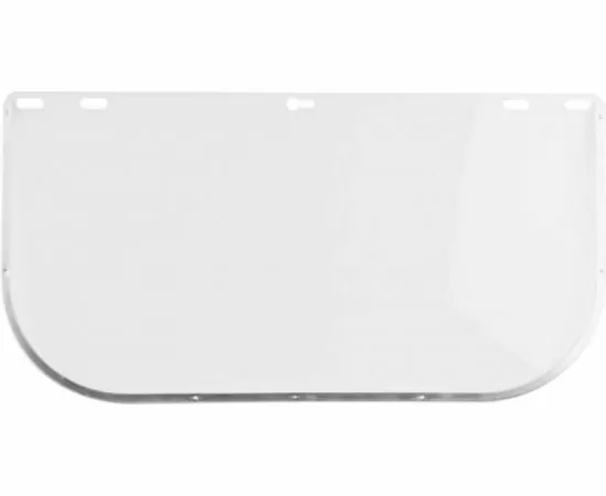 551512 - Сменный визор для щитка лицевого ЗУБР МАСТЕР, поликарбонатный, с металлической окантовкой, 400х200 (1)