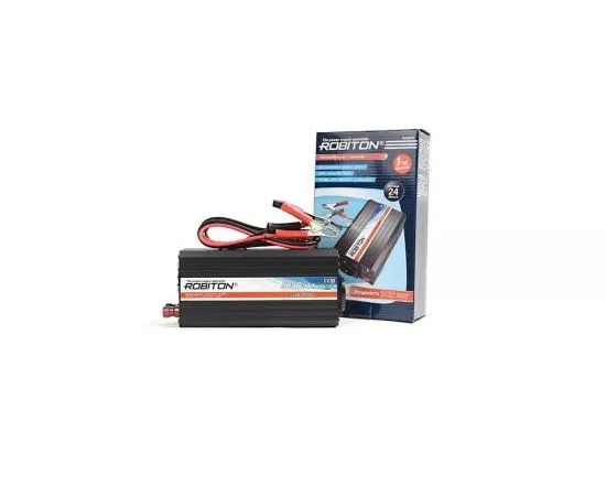 625905 - Автомобильный инвертор Robiton R500/24V 24V-220V 500W с USB выходом, 13202 (1)