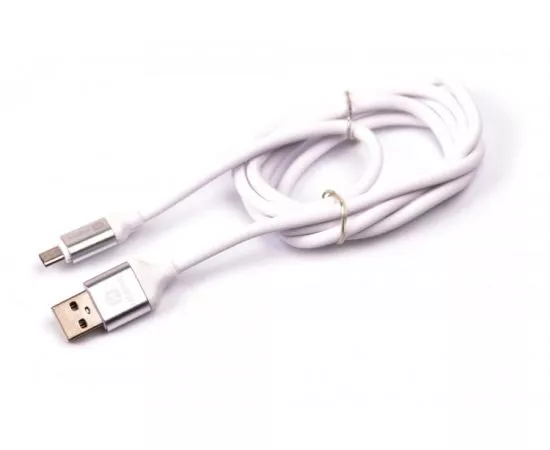 725627 - Кабель USB(A)шт. - microUSBшт. 2.0 HARPER SCH-330 white, метал. разъемы 1м, белый (1)