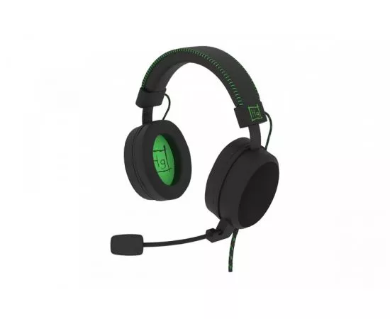 731240 - Наушники игровые полноразмерные Harper Gaming GHS-X20, черно-зеленые, 20Гц-20кГц, Jack 3,5 (1)