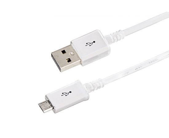 608006 - Кабель USB(A)шт. microUSBшт. длинный 1М белый 18-4269-20 REXANT (20!) (1)