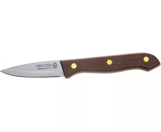 551595 - Нож LEGIONER GERMANICA овощной, тип Line с деревянной ручкой, нерж лезвие 80мм (1)