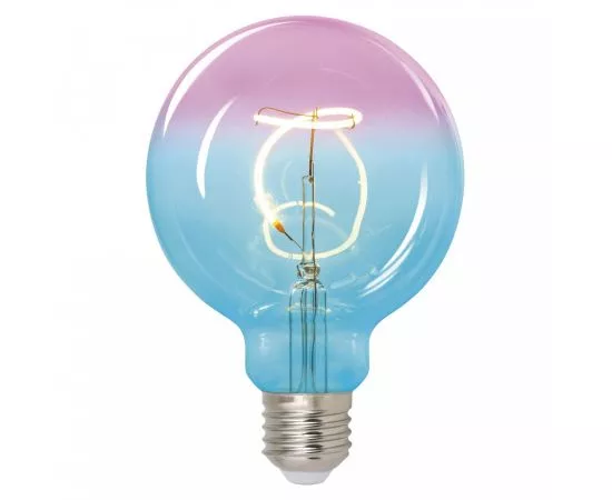 726317 - Лампа св/д Uniel SOHO декор. E27 4W(300lm) синее-винное стекло 95x140 LED-SF01-4W/SOHO/E27/CW (1)