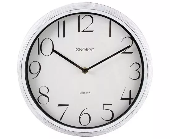 801276 - Часы настенные ENERGY ЕС-156, 30,5*4,6см (круглые) плавный ход,пластик, 1*АА нет в комп 102205 (1)