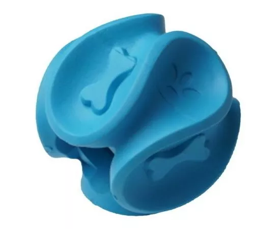 727527 - Игрушка для собак Мяч фигурный для чистки зубов синий 5,8x5,2см HOMEPETY000087 (1)