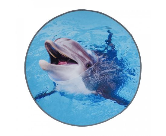 796143 - Коврик влаговпитывающий Velur SPA D 60см, круглый Дельфин, VORTEX (1)
