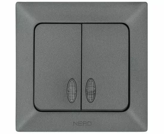 760885 - NE-AD ARAS выкл. СУ 2 кл. графит (инд.) 93-121-03I (1)