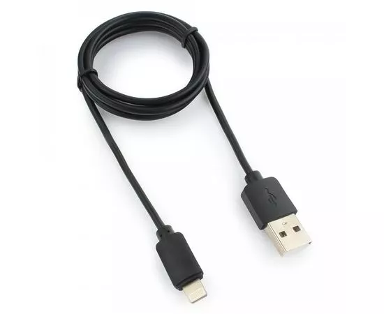711056 - Кабель USB(A)шт. - 8pin шт. для iPhone5/6/7/8/X, IPod, IPad Гарнизон, 1м, черный,пакет,GCC-USB2-Ap2 (1)