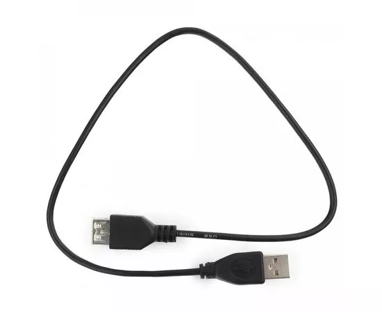 711063 - Кабель удлинитель USB(A)шт - USB(A)гн. 2,0 Гарнизон GCC-USB2-AMAF-0.5M, AM/AF, 0.5м, пакет (1)