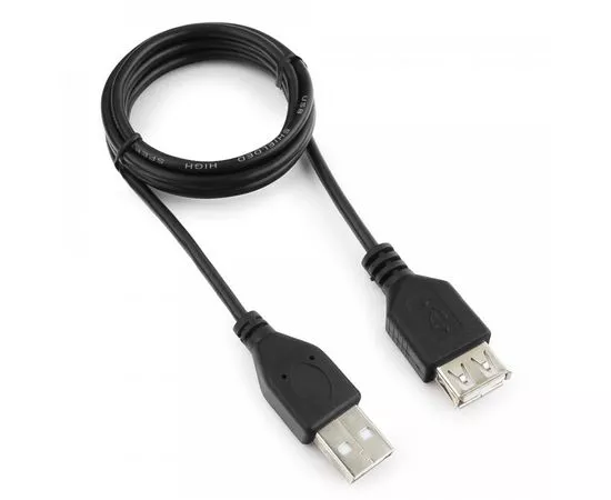 711064 - Кабель удлинитель USB(A)шт - USB(A)гн. 2,0 Гарнизон GCC-USB2-AMAF-1M, AM/AF, 1м, пакет (1)