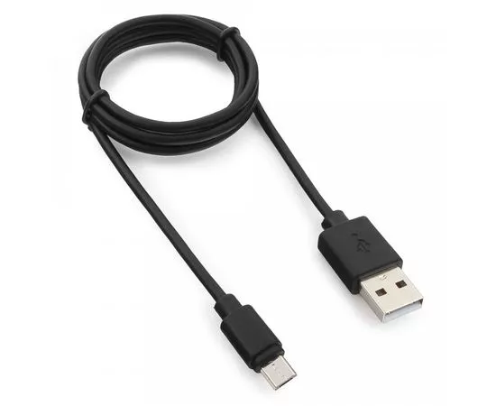 711068 - Кабель USB(A)шт. - microUSBшт. 2.0 Pro Гарнизон GCC-mUSB2-AMBM-1M, AM/microBM 5P, 1м, черный, пакет (1)