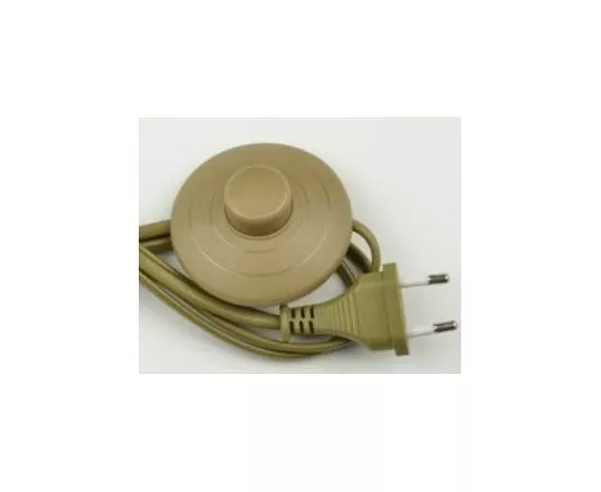 711686 - Uniel сет. шнур для торшера 2A 500W 1,7м с вилкой и выкл. (ножной) корич. UCX-C20/02A-170 BROWN (1)