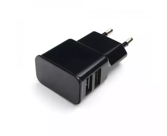 712111 - Блок питания Cablexpert 220V - 5V 2xUSB (5V 2100mA) MP3A-PC-12, черный (1)