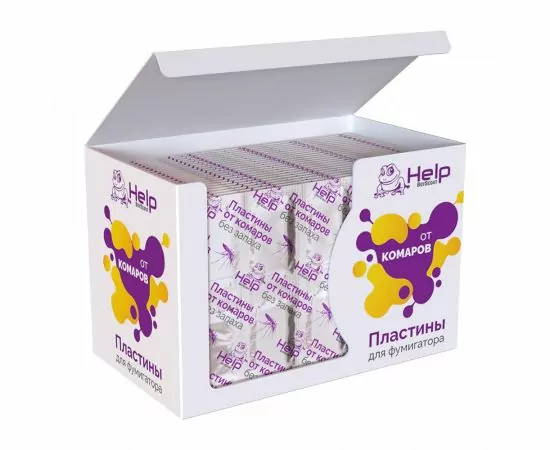793561 - HELP Пластины От комаров 10шт/уп, цена за уп, б/запаха (1)