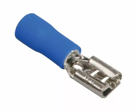 804997 - STEKKER Наконечник плоский изолир. (мама) РпИм 1,5-2,5мм2 Синий LD402-25250 (DIY уп.10шт) 39366 (1)