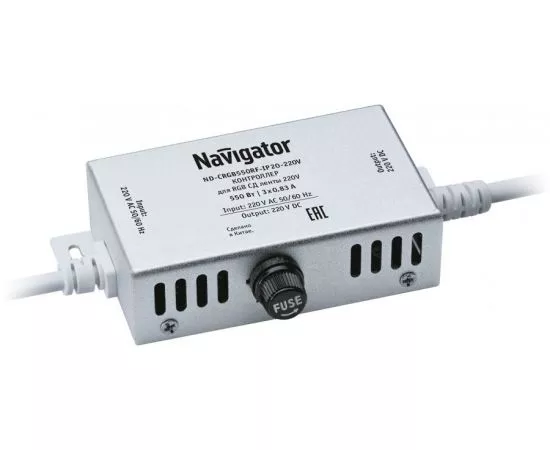 558143 - Navigator Контроллер для RGB лент NLS-220V 550W c ИК пультом ND-CRGB550RF-IP65-220V 71784 (1)