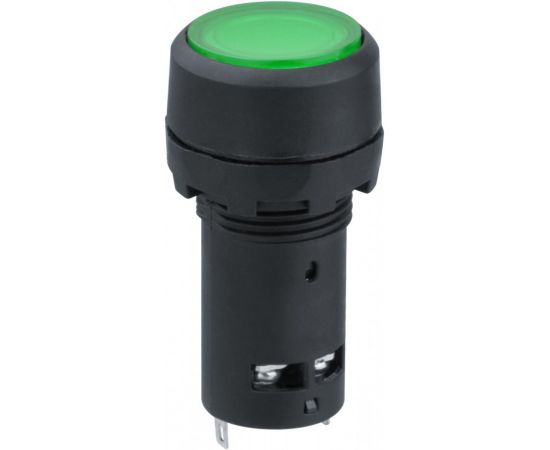 795576 - Navigator Кнопка NBI-B-09-G зеленая с подсветкой d22мм 230В NO+NC 82821 (1)