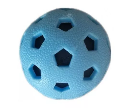 786000 - Игрушка для собак Мяч 7,2см футбольный с пищалкой HOMEPET TPE YB-TPR126 (1)