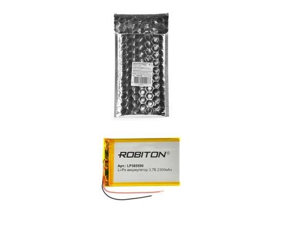 647979 - Аккумулятор Robiton Li-Po LP385590 3.7В 2300мАч PK1, 14892 (1)
