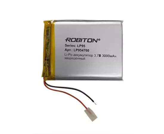 777026 - Аккумулятор Robiton LP954760 3,7V 3000mAh с защитой PK1, 17329 (1)