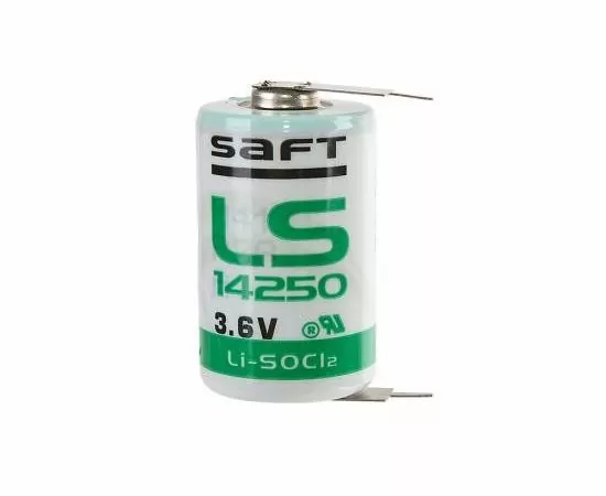 783079 - Элемент питания SAFT LS 14250 2PF 1/2AA, вывод. д/пайки,3.6V,1200mAh, -60…+85С,литий-тионилхлорид (1)