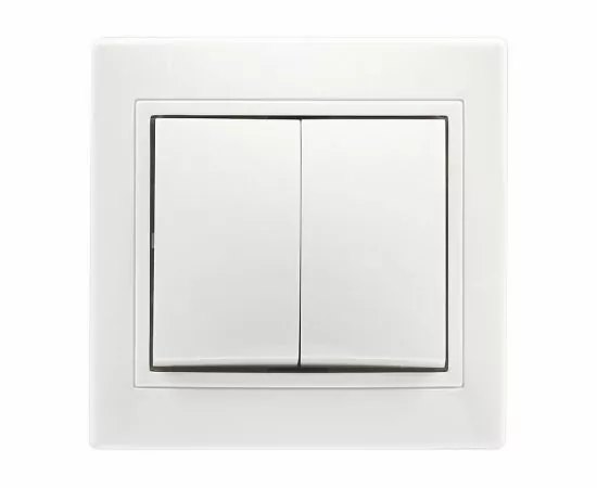 654986 - Smartbuy Венера выкл. СУ 2кл. 10А белый, керамика (SBE-01w-10-SW2-0-c) (1)