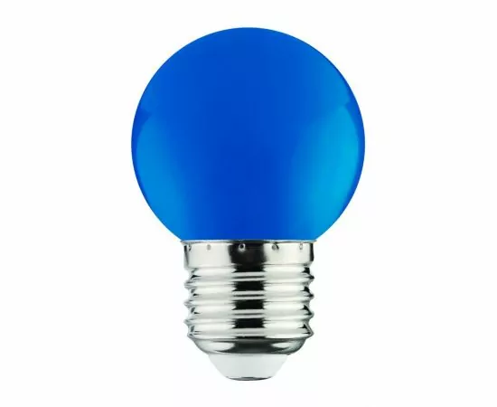 675852 - HOROZ 001-017-0001 Светодиодная лампа 1W E27 Голубая (1)