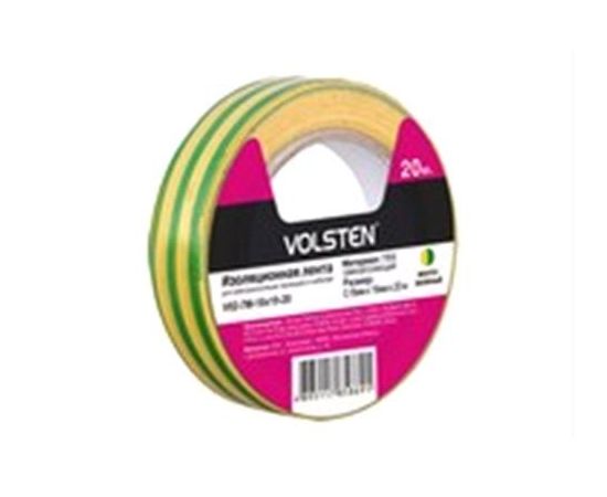 326807 - Volsten изолента ПВХ 19/20 желто-зеленая V02-7M-18х19-20 (10!) (1)