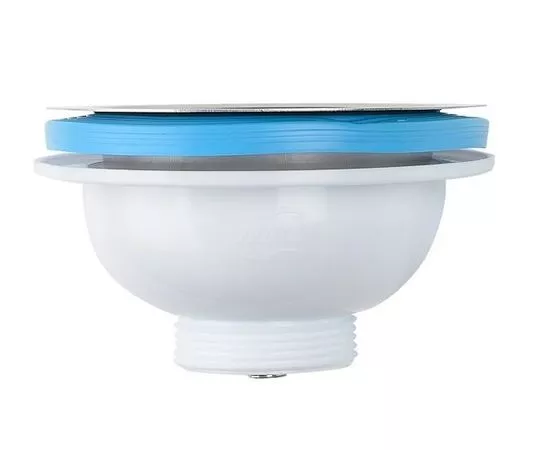 718185 - Aquant Выпуск 3 1/2 с металлической решеткой, отводом под перелив, NV250-40-MR (замена код 876666) (1)
