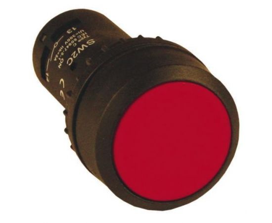 458741 - EKF Кнопка SW2C-10D с подсветкой красная NO 24В sw2c-md-r-24 (1)