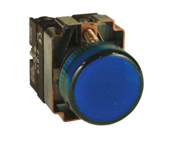 459017 - EKF Лампа сигнальная BV66 синяя 230В xb2-bv66 (1)