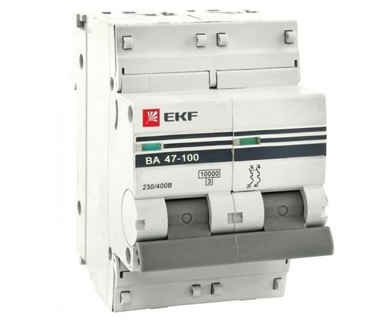 577333 - EKF Автоматический выключатель ВА47-100, 2P 100А (D) 10kA EKF PROxima (1)
