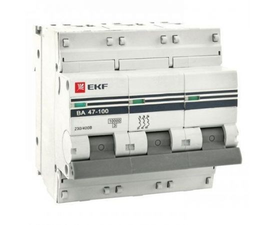 577339 - EKF Автоматический выключатель ВА47-100, 3P 32А (D) 10kA EKF PROxima (1)