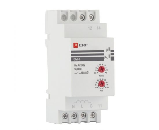 651784 - EKF Ограничитель мощности ОМ-3 на DIN-рейку, 1P AC 120...300V, 2...25A rel-pl-3 (1)
