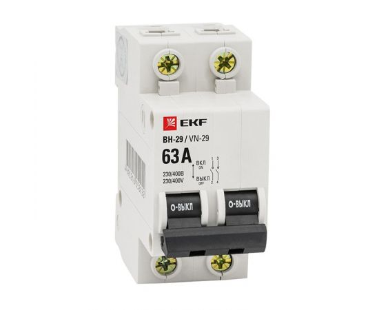 651837 - EKF Выкл. нагрузки 2P 25А ВН-29 Basic SL29-2-25-bas (1)