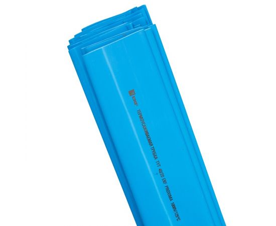 653718 - EKF термоусадка трубка ТУТ 20/10 синяя в отрезках по 1м (уп.50м, цена за 1м) tut-20-g-1m (1)