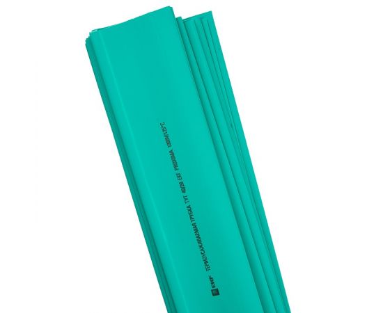 653754 - EKF термоусадка трубка ТУТ 20/10 зеленая в отрезках по 1м (уп.50м, цена за 1м) tut-20-j-1m (1)