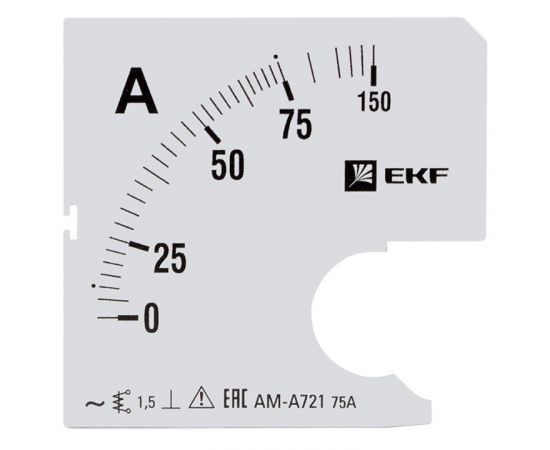 653767 - Шкала сменная для A721 75/5А-1,5 EKF PROxima (1)