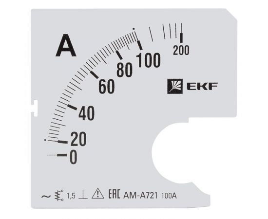 653769 - Шкала сменная для A721 100/5А-1,5 EKF PROxima (1)