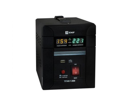 660621 - EKF PROxima TITAN стабилизатор напр. напольный 2000ВА/1200Вт 2 роз.+USB stab-f-2000 (1)