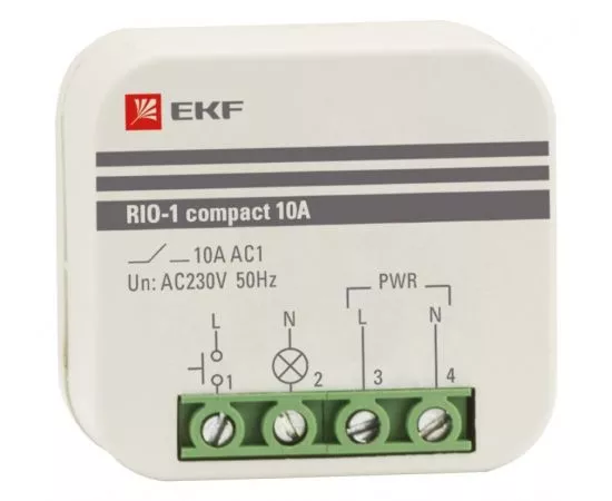 676517 - EKF PROxima Импульсное реле RIO-1 compact 10А rio-1k-10 (1)