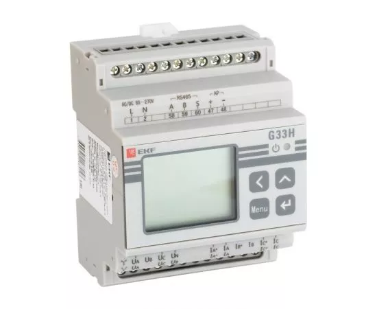 676629 - EKF Многофункциональный измерительный прибор G33H с жидкокристалическим диспл на DIN-рейку sm-g33h (1)
