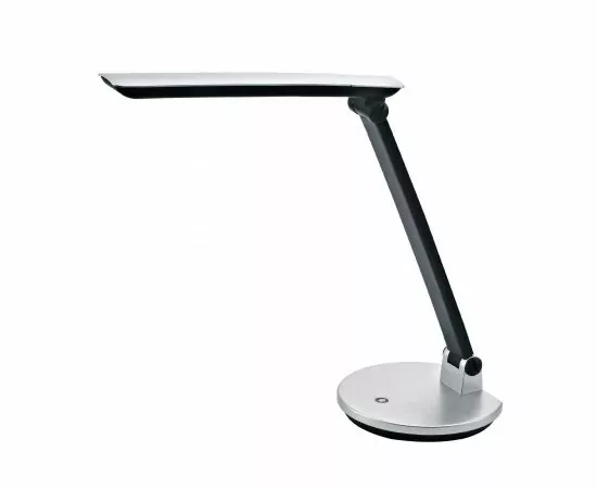 462556 - Uniel TLD-512 св-к св/д настольный  6W(550lm) 4500K пластик серебристый, сенсор/диммер (1)