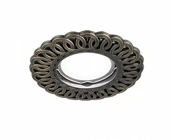 496426 - Gauss CA044 св-к встр. MR16 Круг антик орнамент 100(65)x25 Бронза (1)