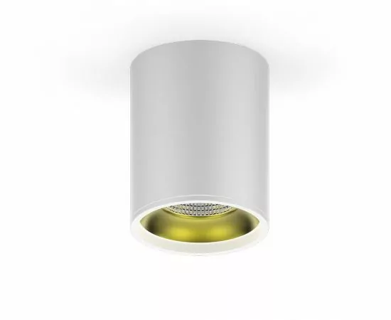 647340 - Gauss св-к накладной св/д 12W(900lm) 3000K 2K 100x79 COB алюм. белый/золото HD010 (1)