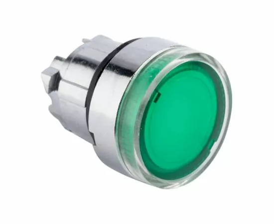 730192 - EKF PROxima исп. мех. кнопки XB4 зеленый плоский возвр. без фикс., инд. (1)