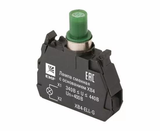 730237 - EKF PROxima Лампа сменная c основанием XB4 зеленая 400В (1)