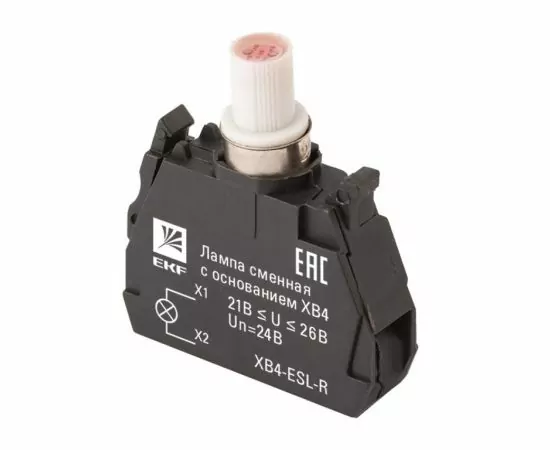 730239 - EKF PROxima Лампа сменная c основанием XB4 красная 24В (1)
