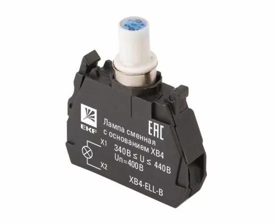 730243 - EKF PROxima Лампа сменная c основанием XB4 синяя 400В (1)